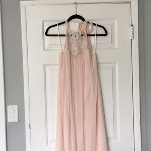 Zara Trafaluc Peach Halter Top Dress *Flaw*